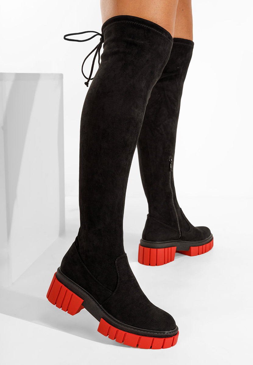 Čierne vysoké čižmy Dolaria V2