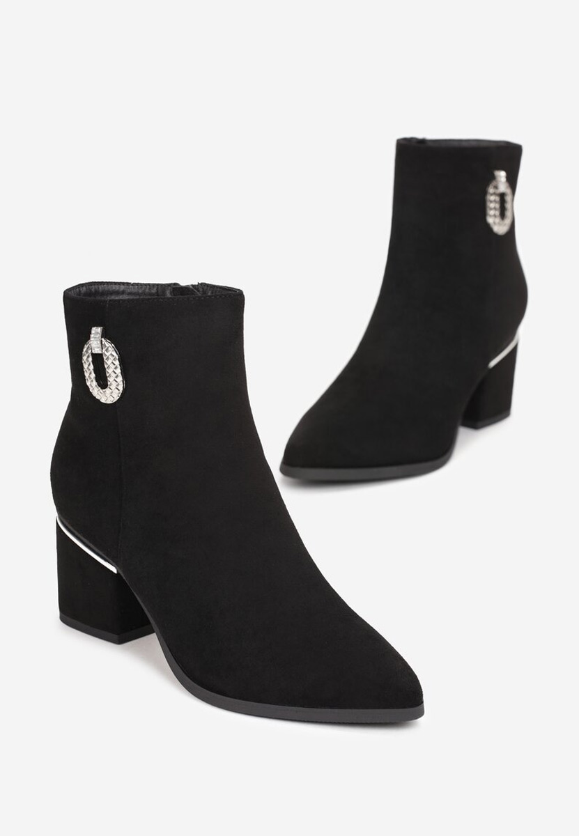 Čierne Členkové kotníkové čižmy Hoja