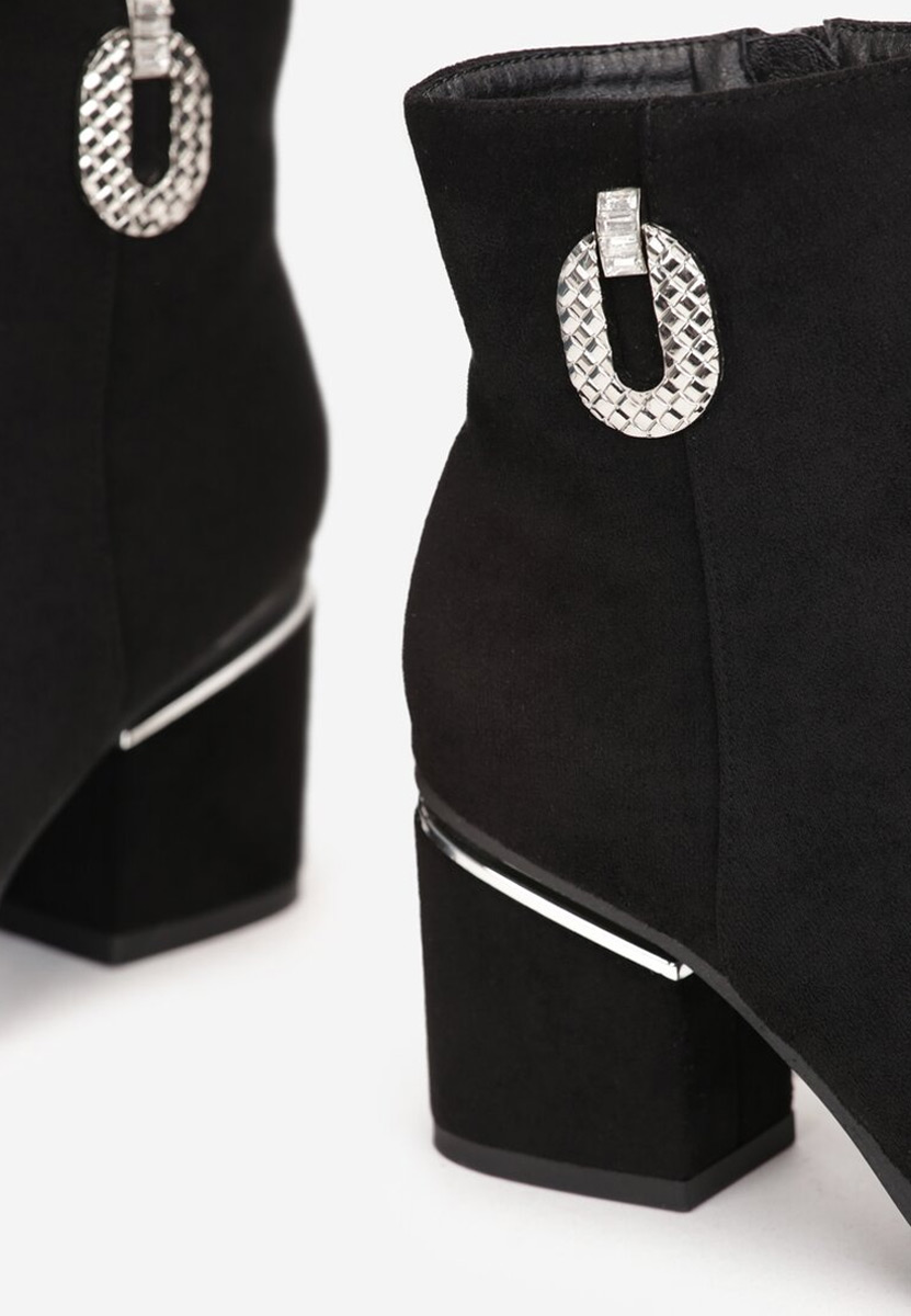 Čierne Členkové kotníkové čižmy Hoja