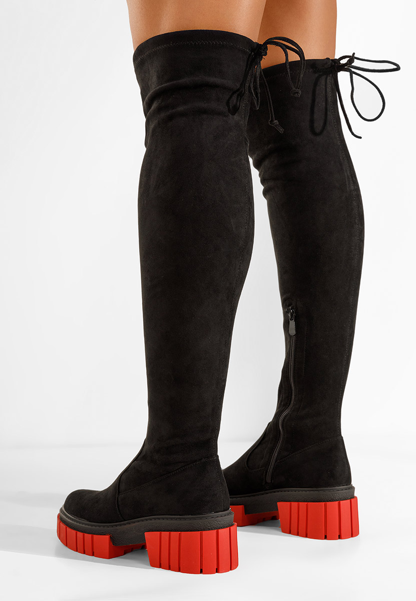 Čierne vysoké čižmy Dolaria V2