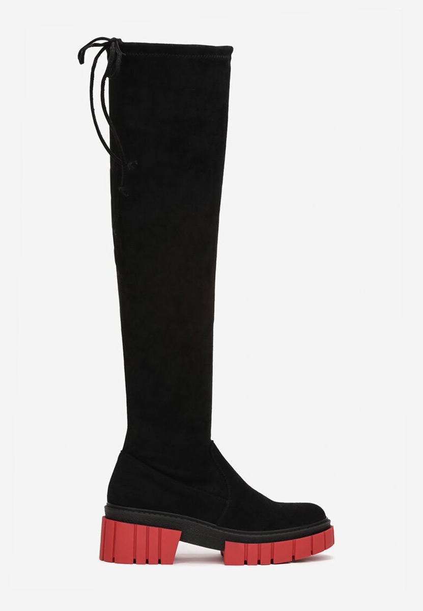 Čierne vysoké čižmy Dolaria V2