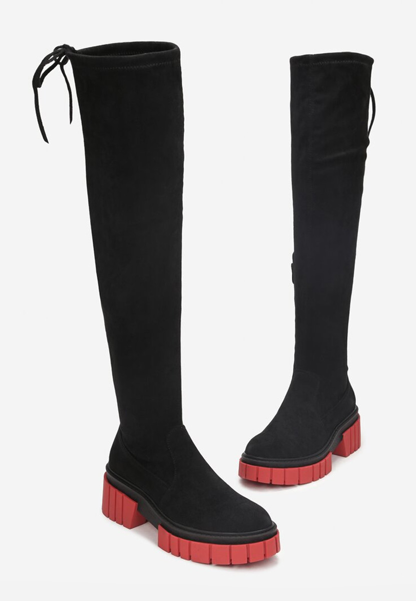 Čierne vysoké čižmy Dolaria V2