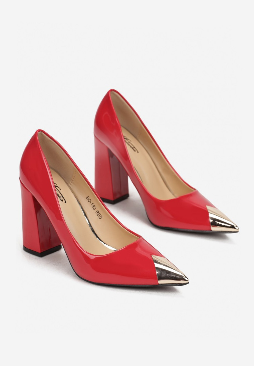 Červené elegantné lodičky Azul