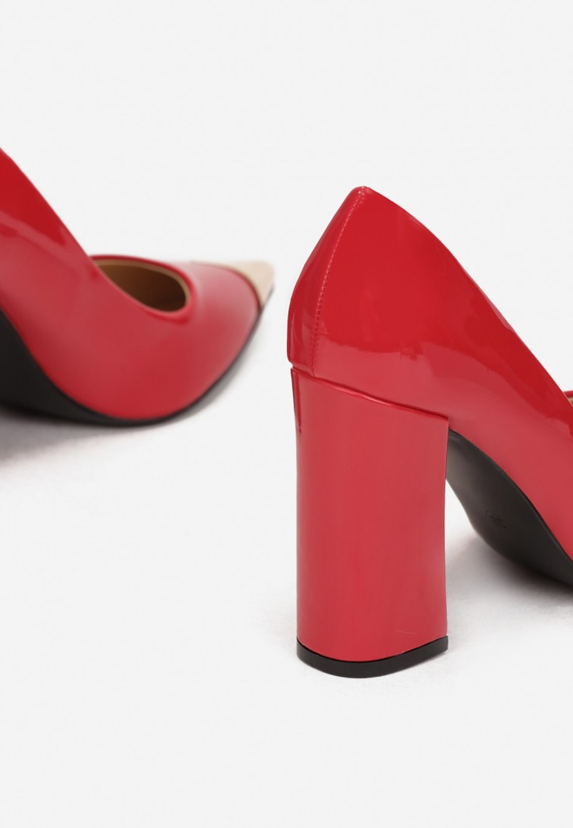 Červené elegantné lodičky Azul