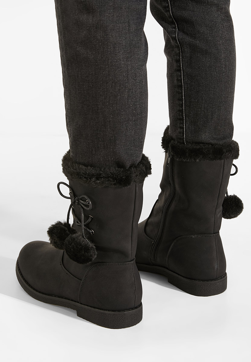 Čierne dámské sněhule Milena