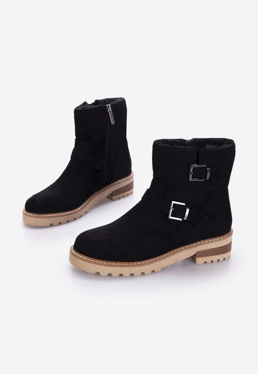 Čierne členkové čižmy Campana