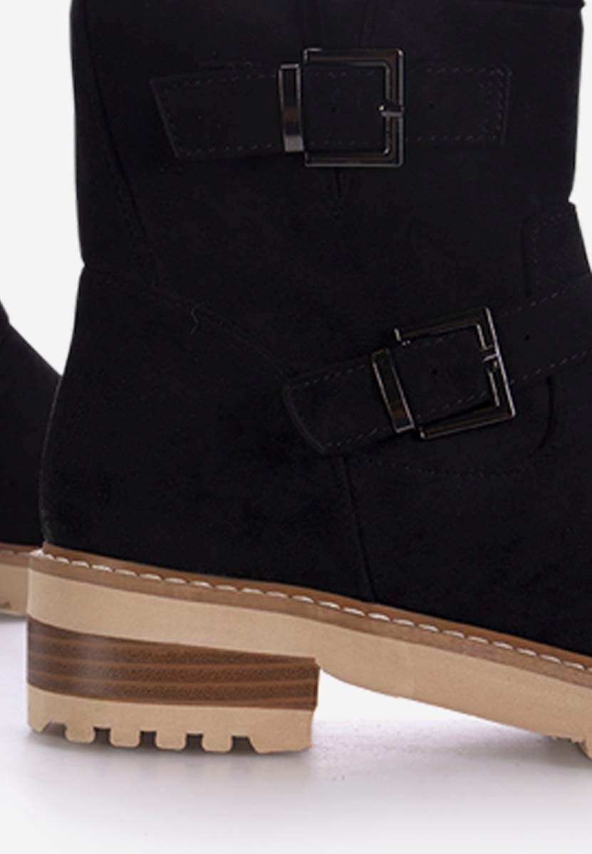 Čierne členkové čižmy Campana