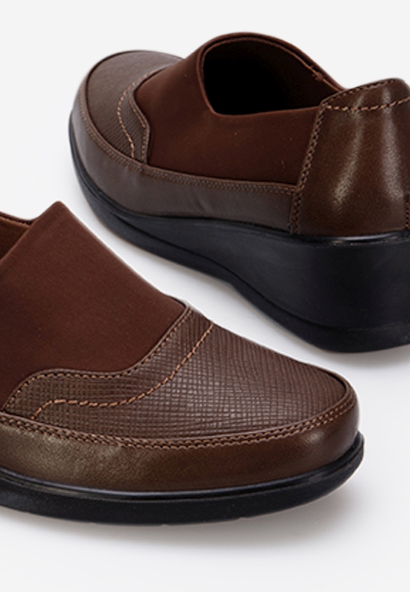 Hnedé dámske poltopánky Columia