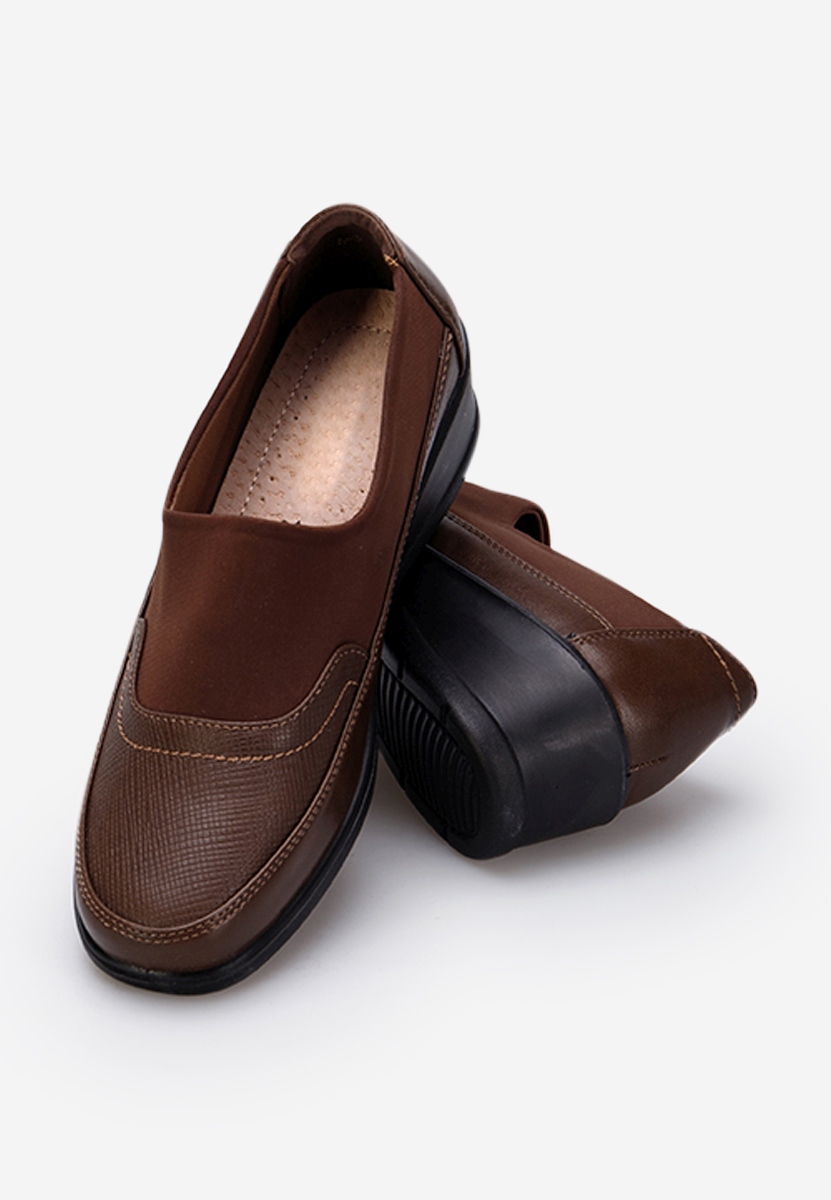 Hnedé dámske poltopánky Columia