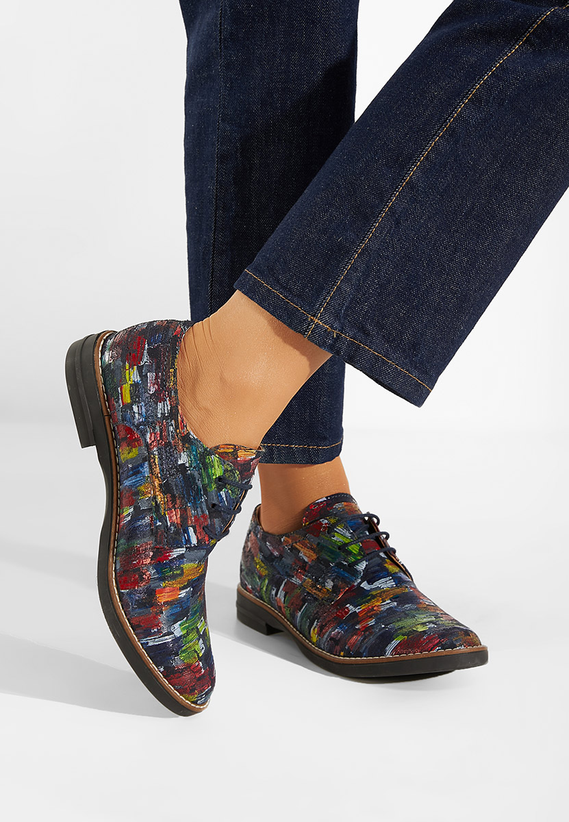 Farebné kožené derby dámske Otivera V2