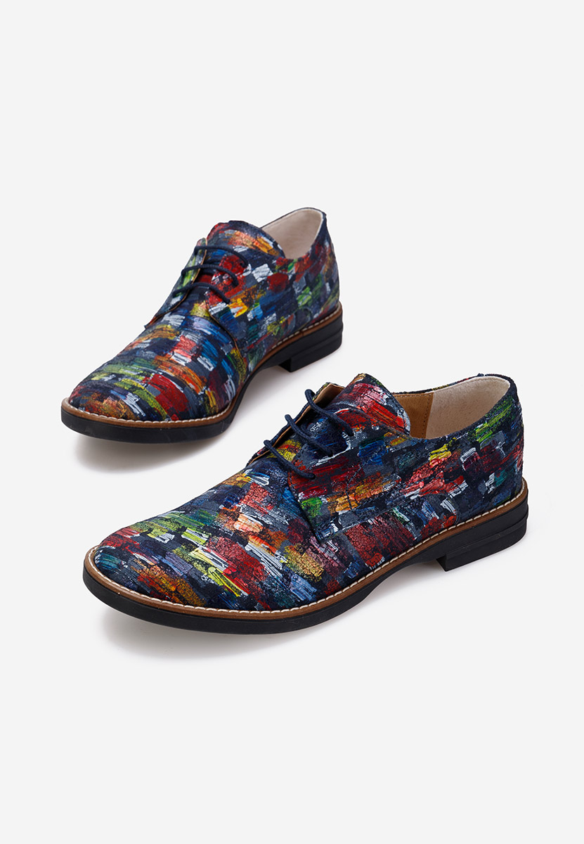 Farebné kožené derby dámske Otivera V2