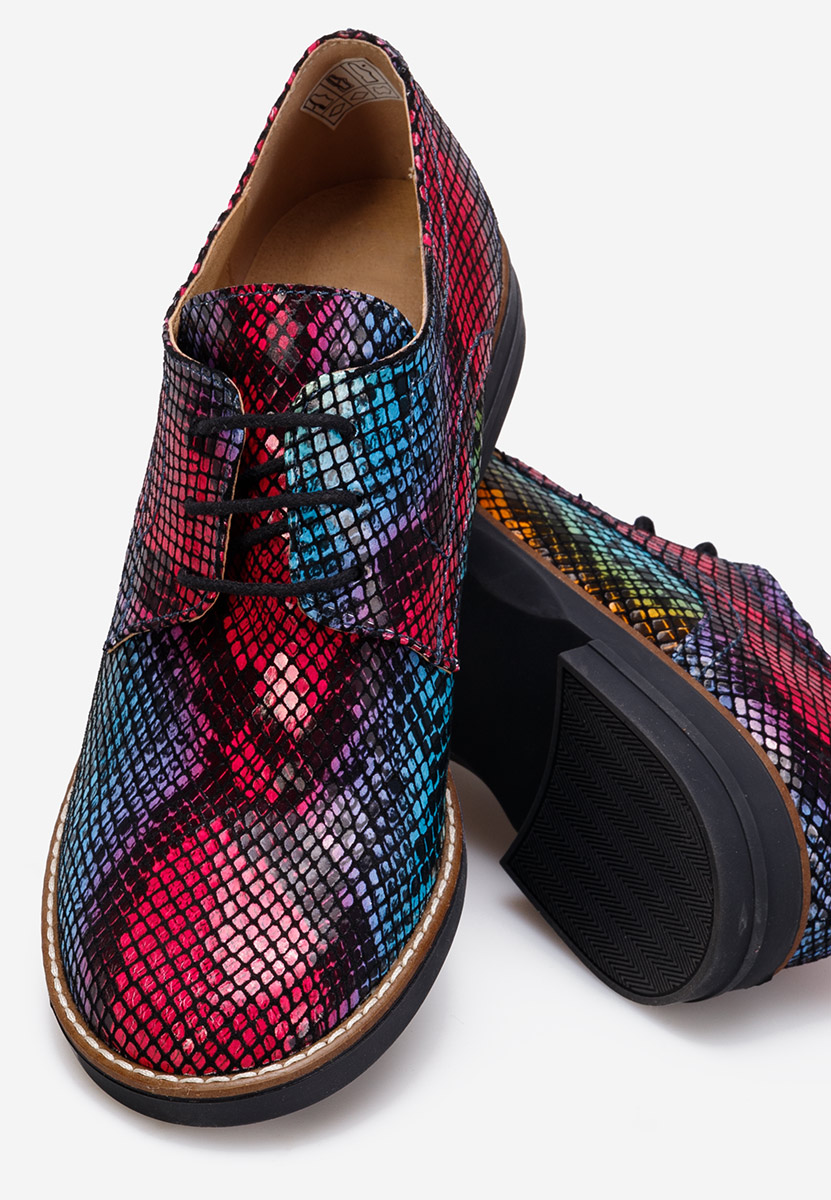 Farebné kožené derby dámske Otivera V3