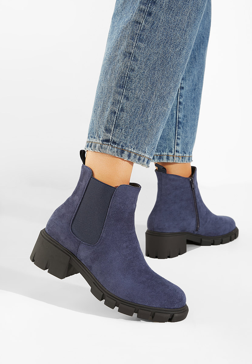 Modré členkové čižmy Alyona
