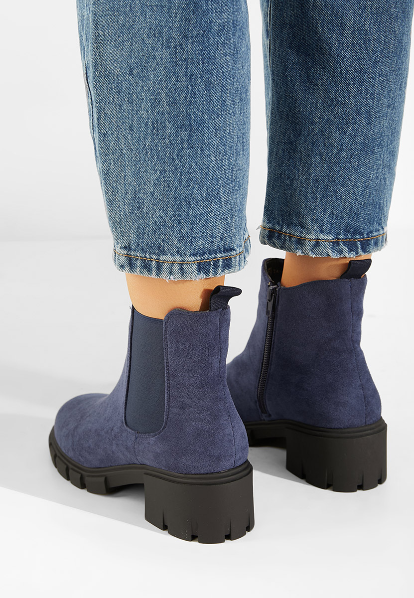 Modré členkové čižmy Alyona