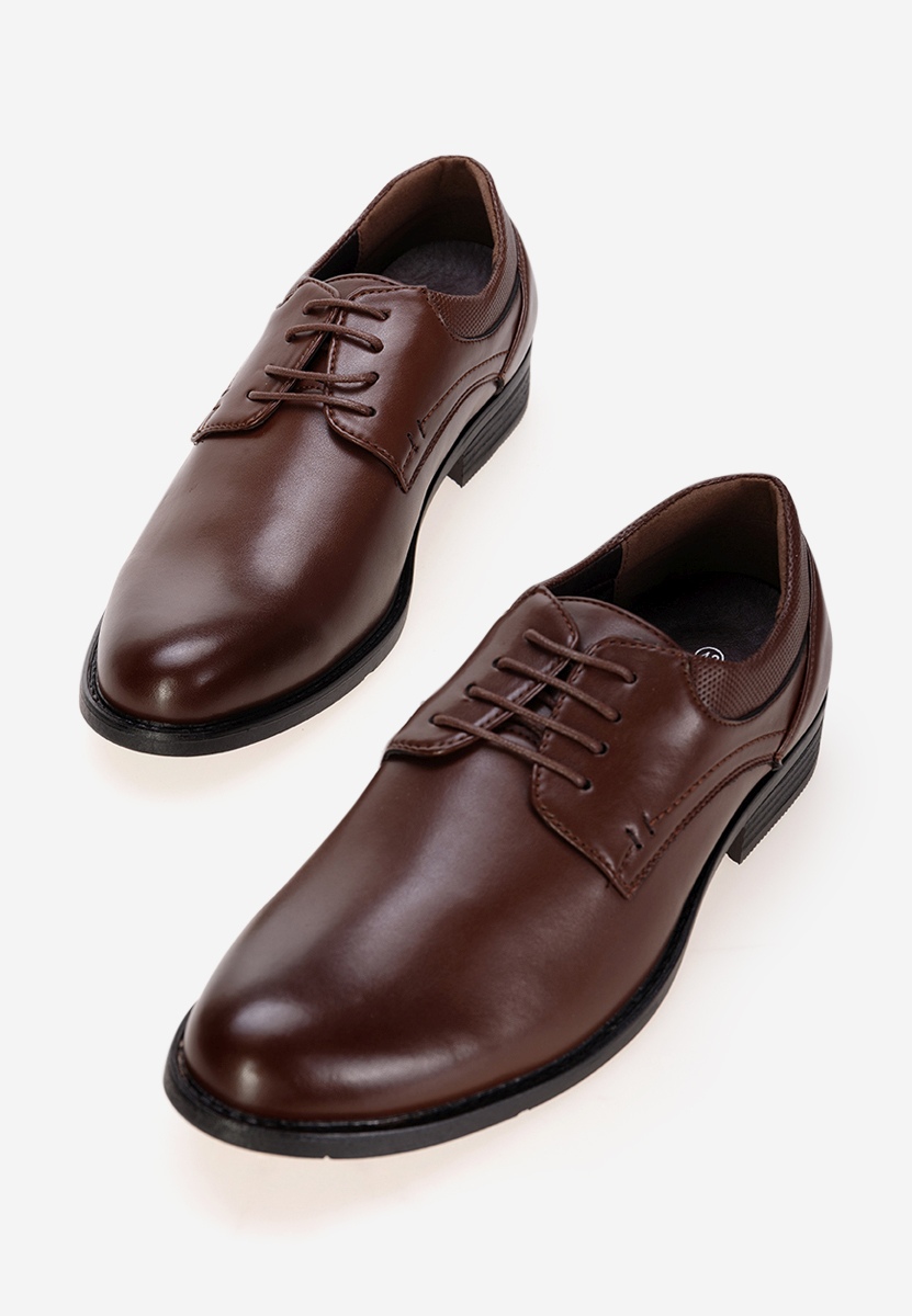 Hnedé pánske spoločenské topánky Croix