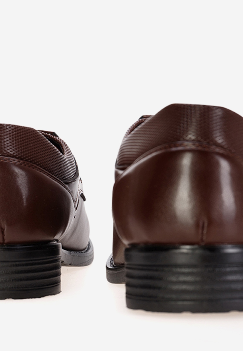 Hnedé pánske spoločenské topánky Croix