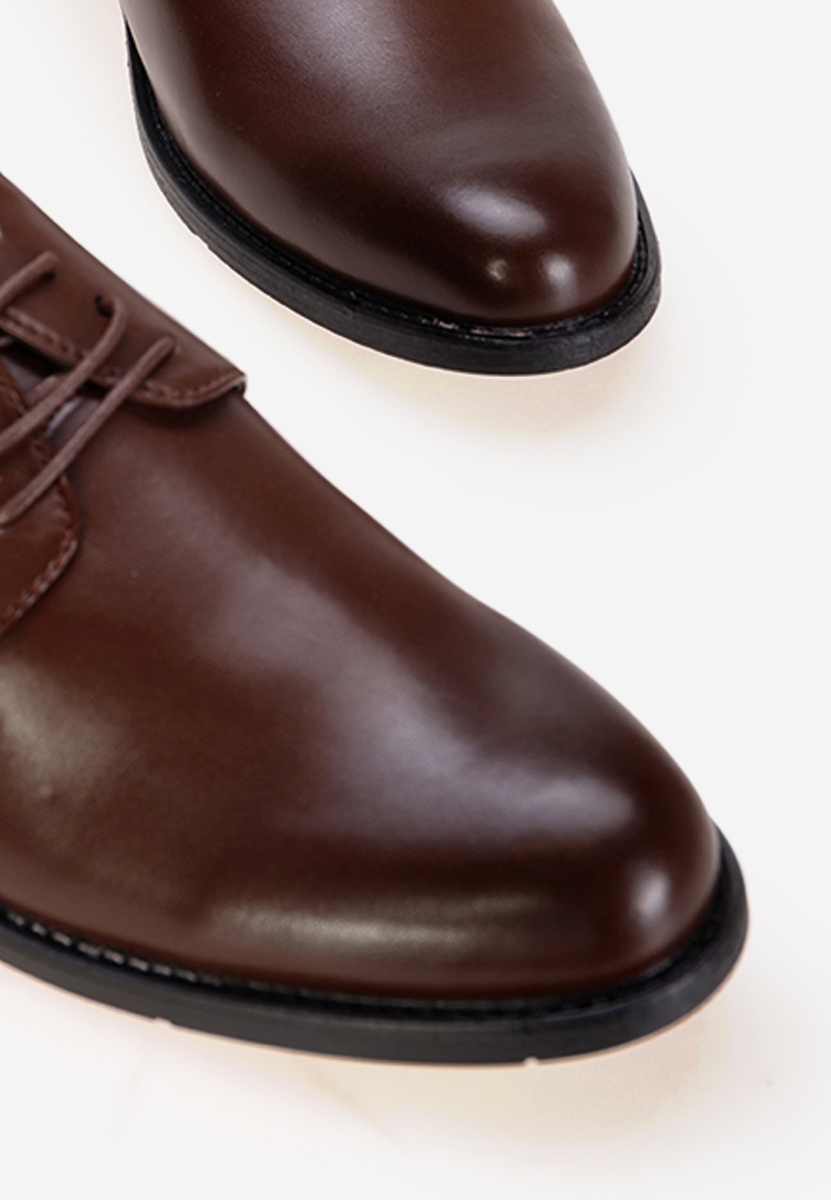 Hnedé pánske spoločenské topánky Croix