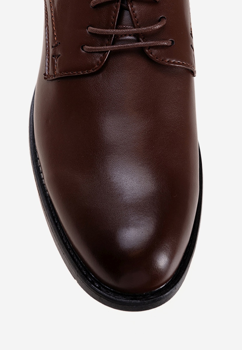 Hnedé pánske spoločenské topánky Croix