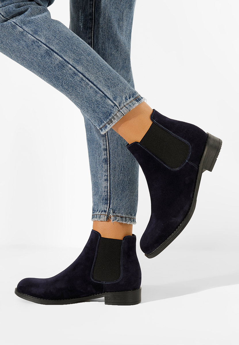 Tmavomdoré kožené členkové čižmy Campina V2