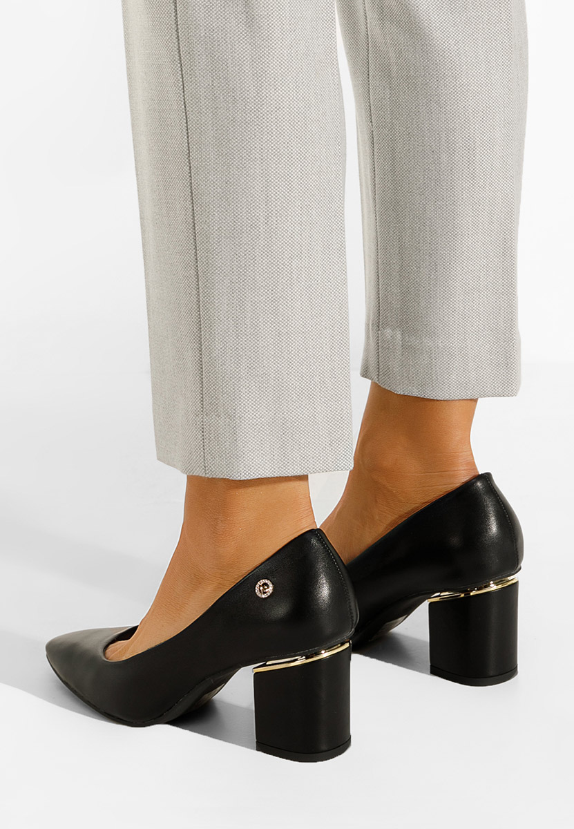 Čierne elegantné lodičky Nelia