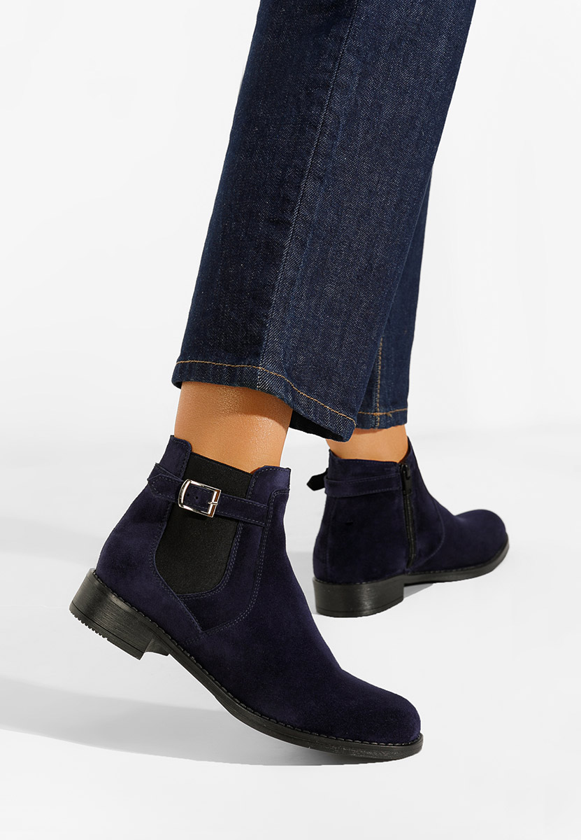 Tmavomdoré kožené členkové čižmy Antequera V2