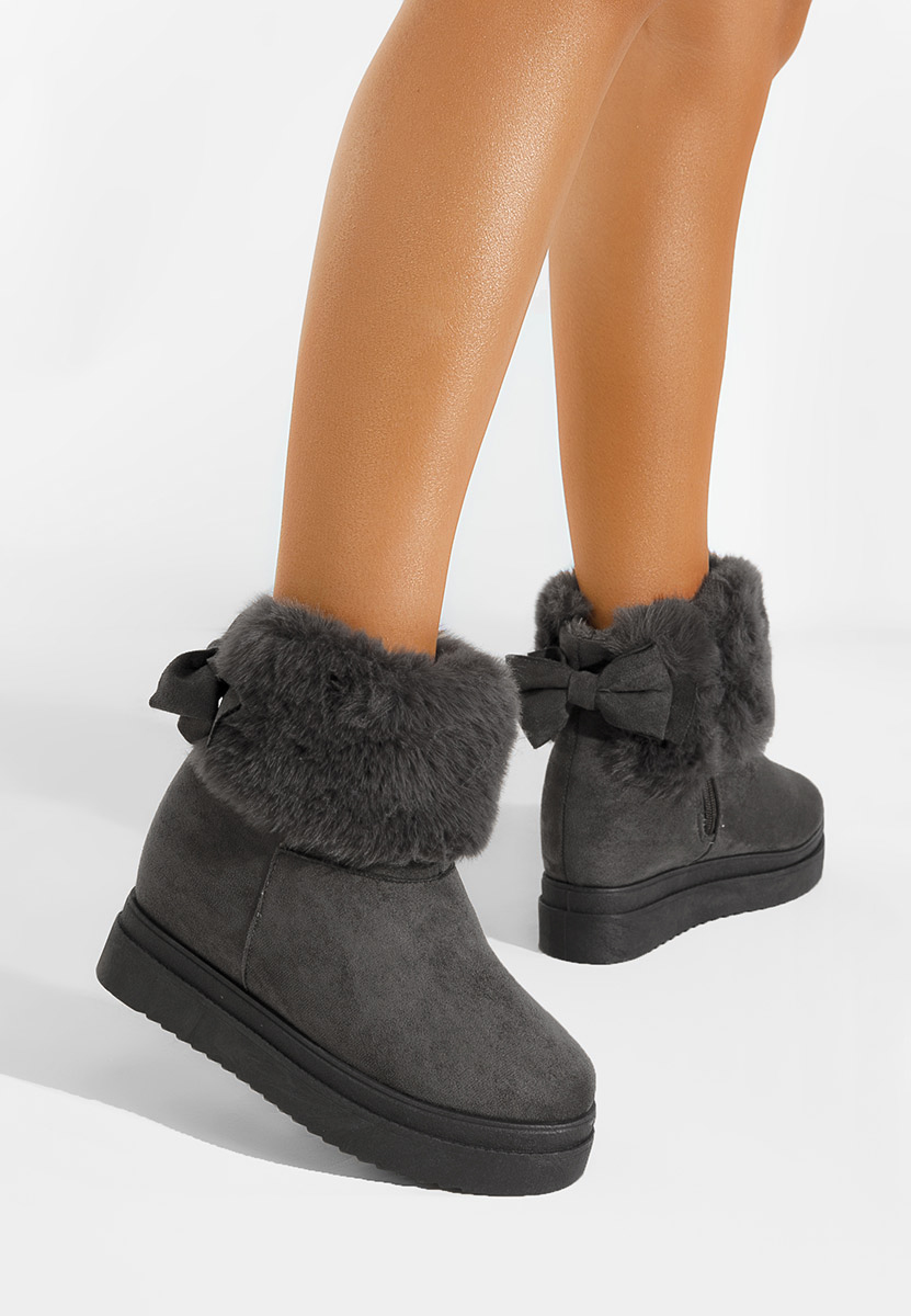 Sivé členkové dámske snehule Michi