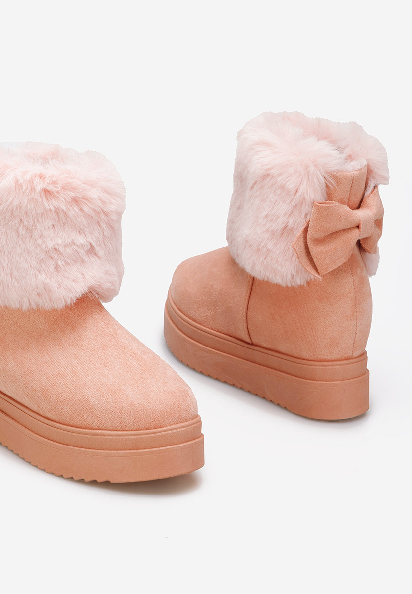 Ružové členkové dámske snehule Michi