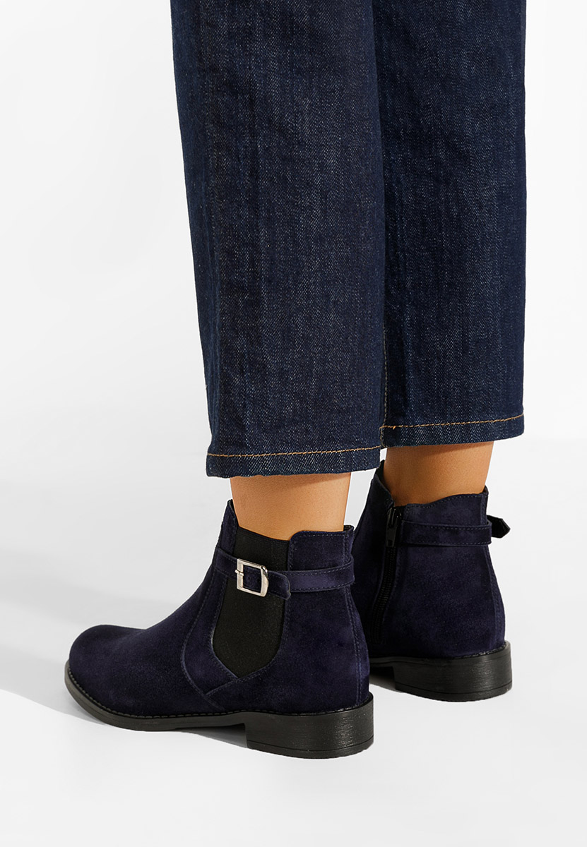 Tmavomdoré kožené členkové čižmy Antequera V2