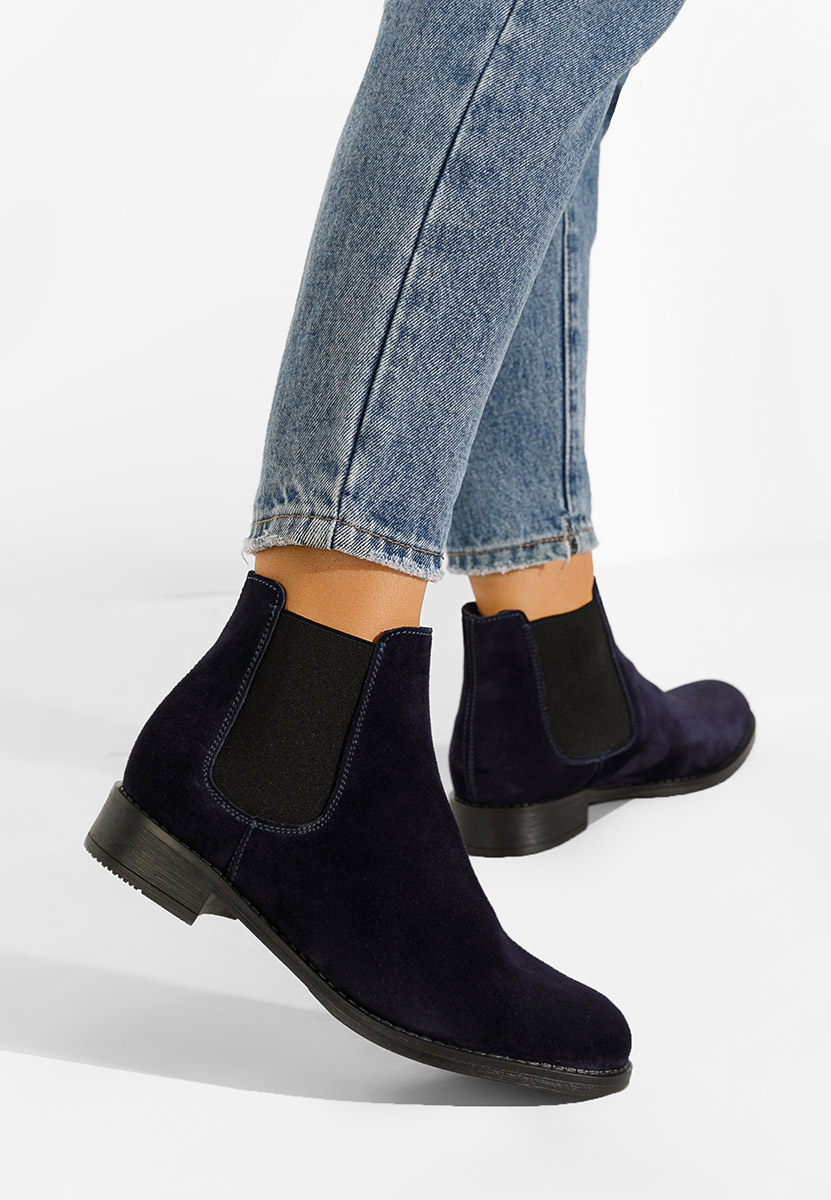 Tmavomdoré kožené členkové čižmy Campina V2