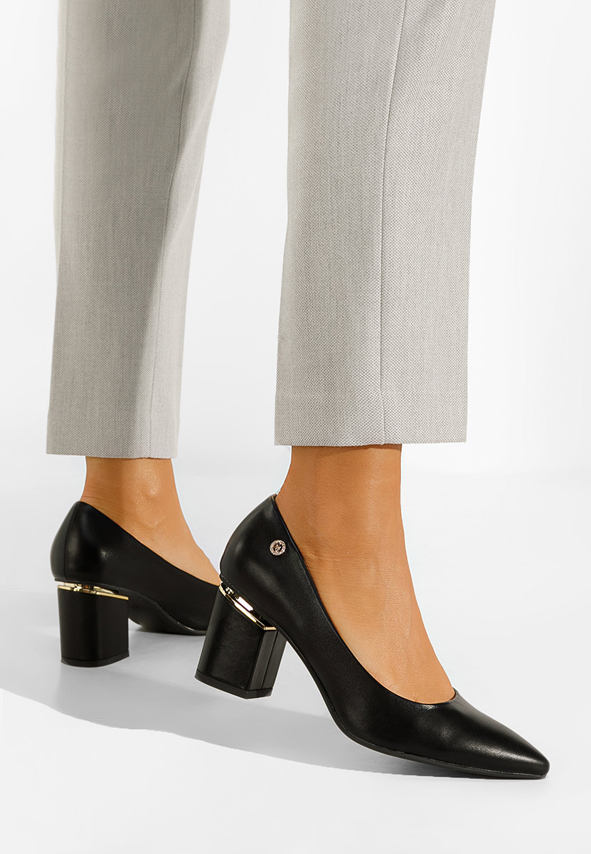 Čierne elegantné lodičky Nelia