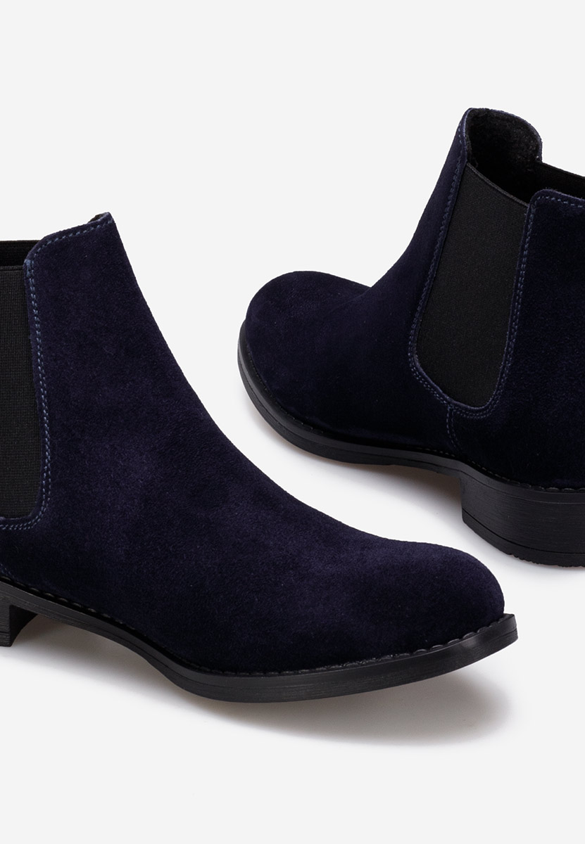 Tmavomdoré kožené členkové čižmy Campina V2