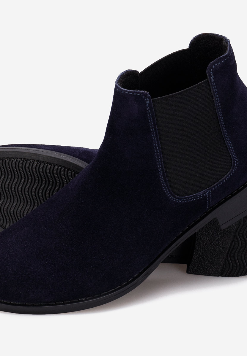 Tmavomdoré kožené členkové čižmy Campina V2