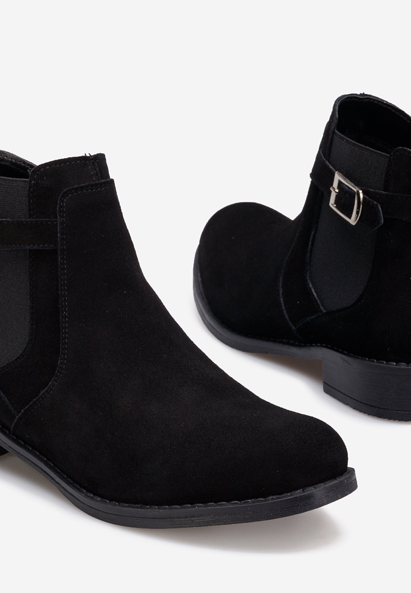 Čierne kožené členkové čižmy Antequera V2