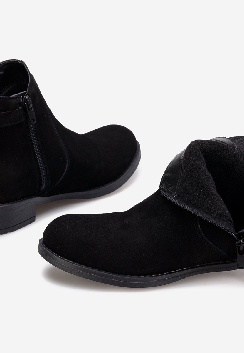 Čierne kožené členkové čižmy Antequera V2