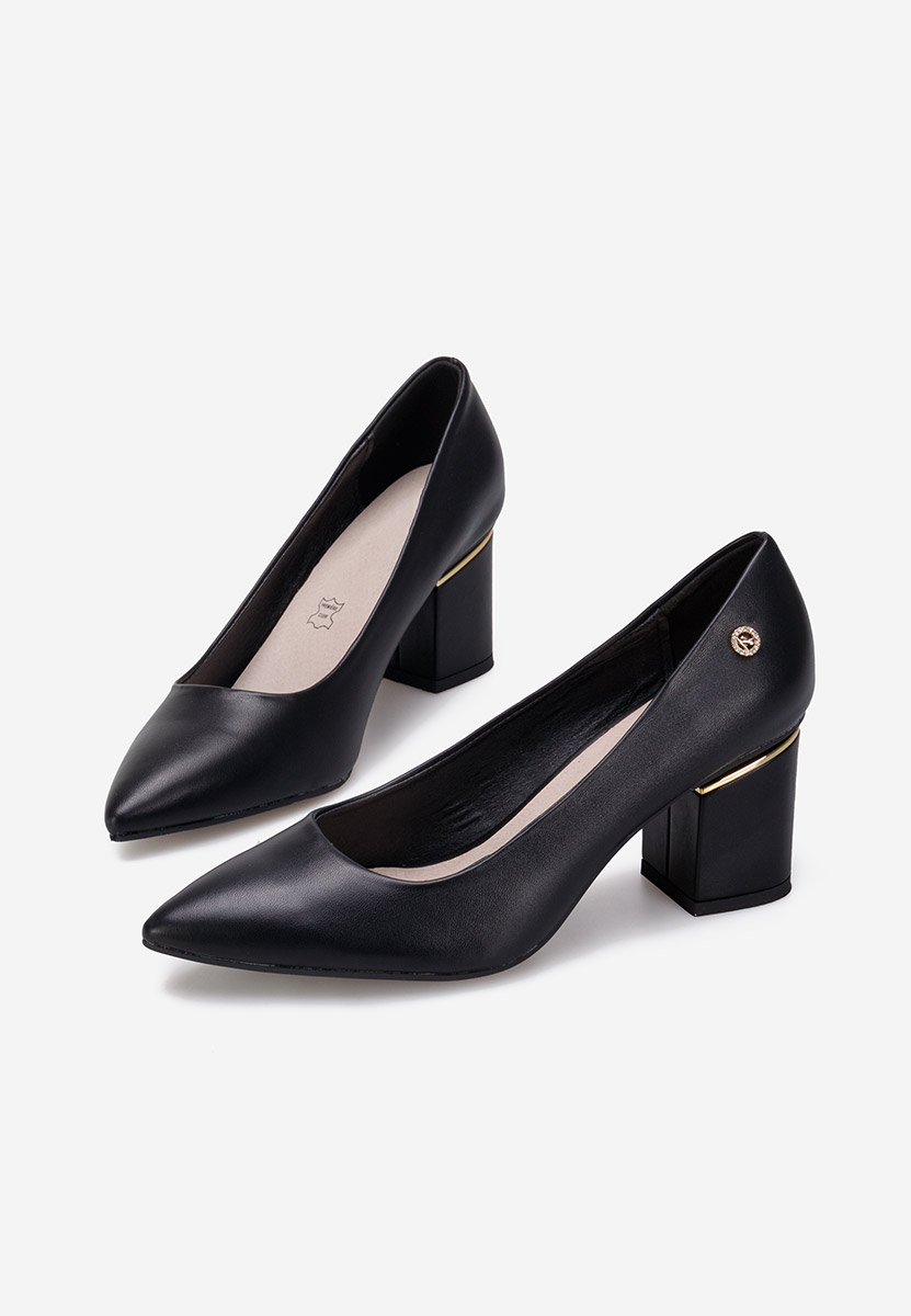 Čierne elegantné lodičky Nelia