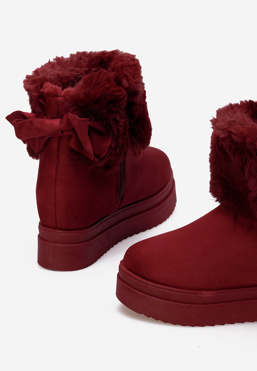 Bordové čižmy na platforme Michi