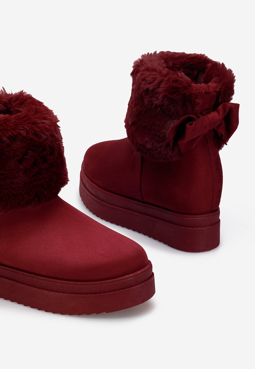 Bordové čižmy na platforme Michi