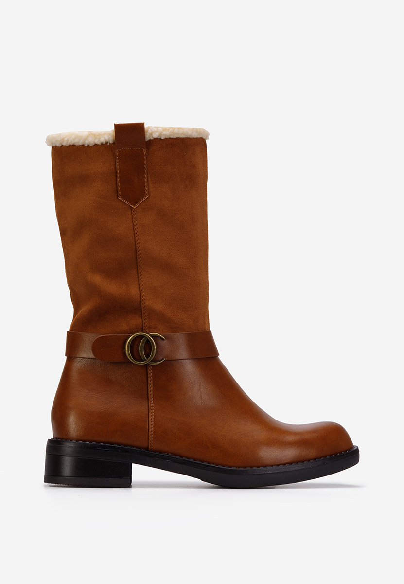 Camelové dámske čižmy Larcana