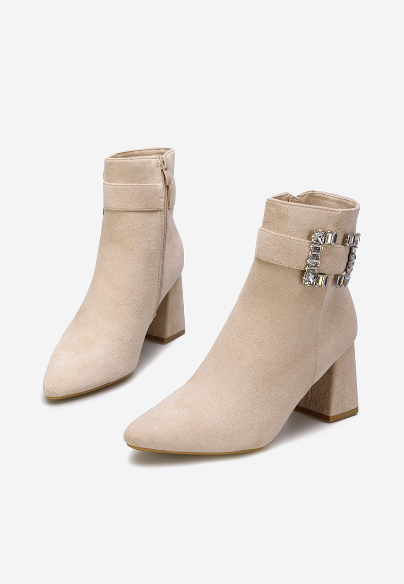 Béžové elegantné kotničky Lievine