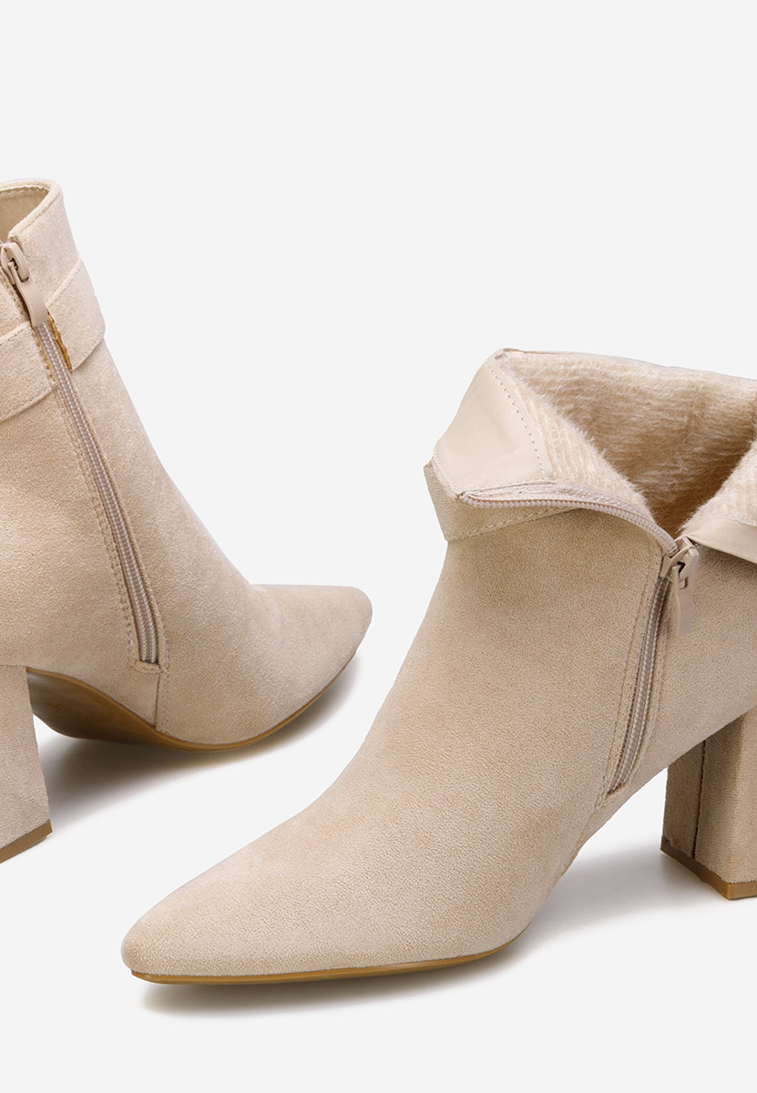 Béžové elegantné kotničky Lievine