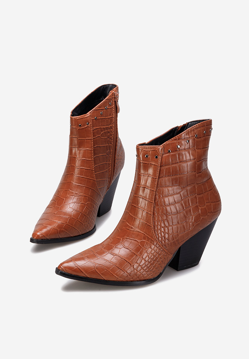 Camelové kovbojské čižmy Thera