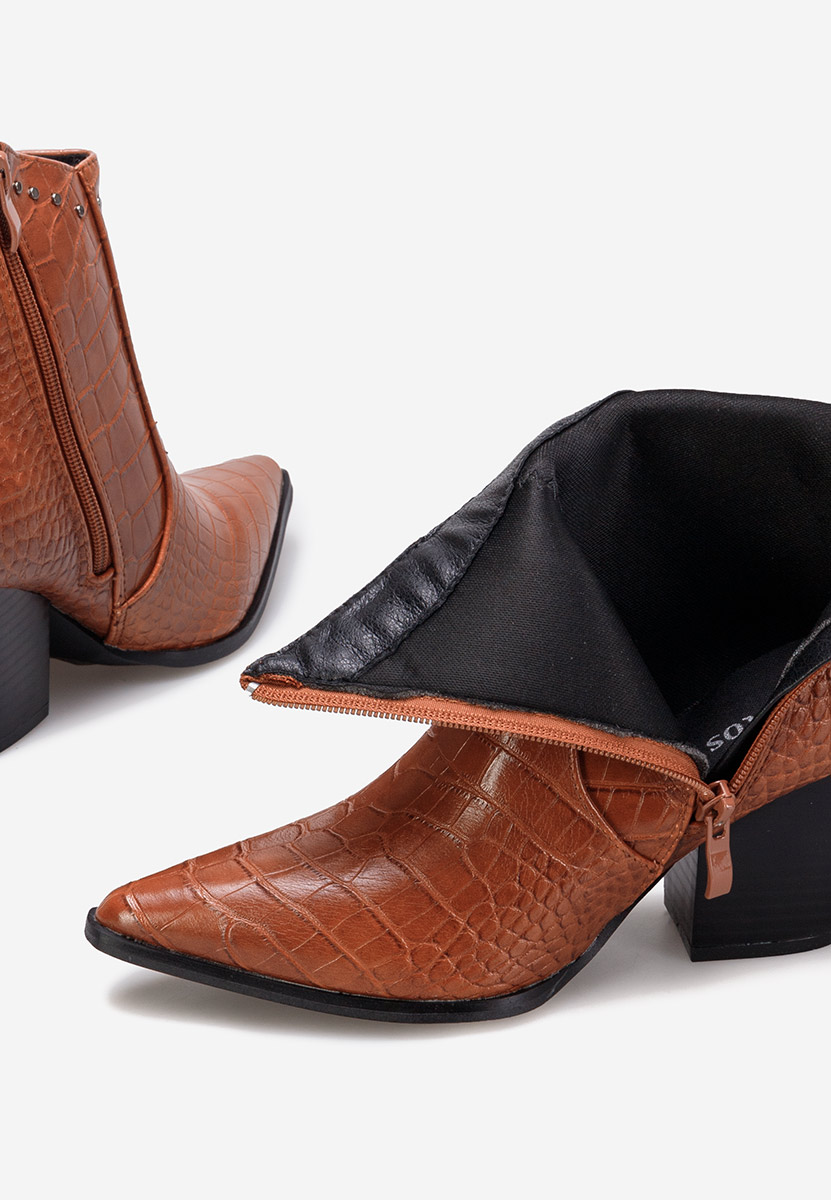 Camelové kovbojské čižmy Thera