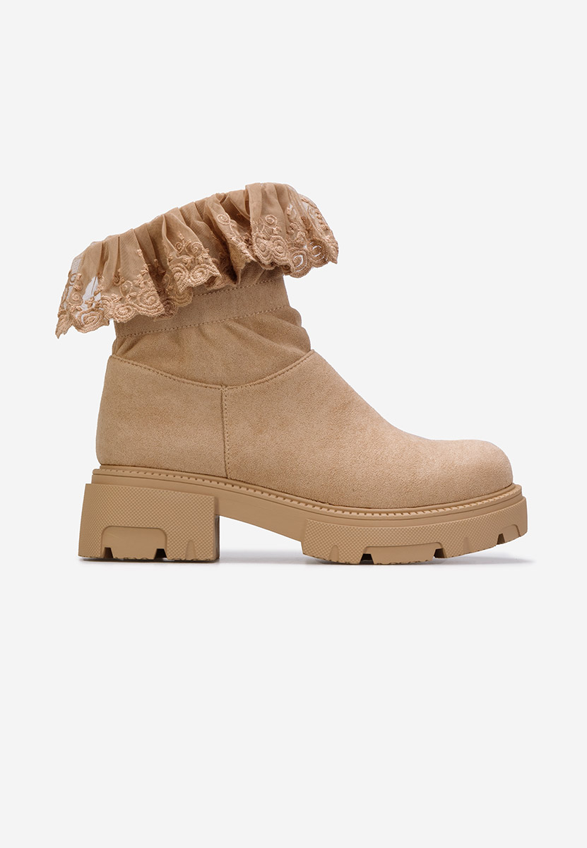 Khaki členkové čižmy Menaira