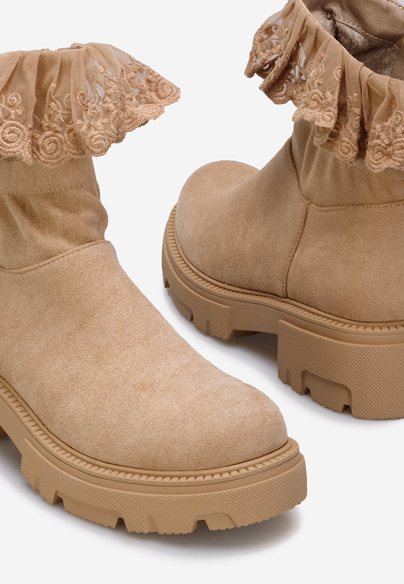 Khaki členkové čižmy Menaira