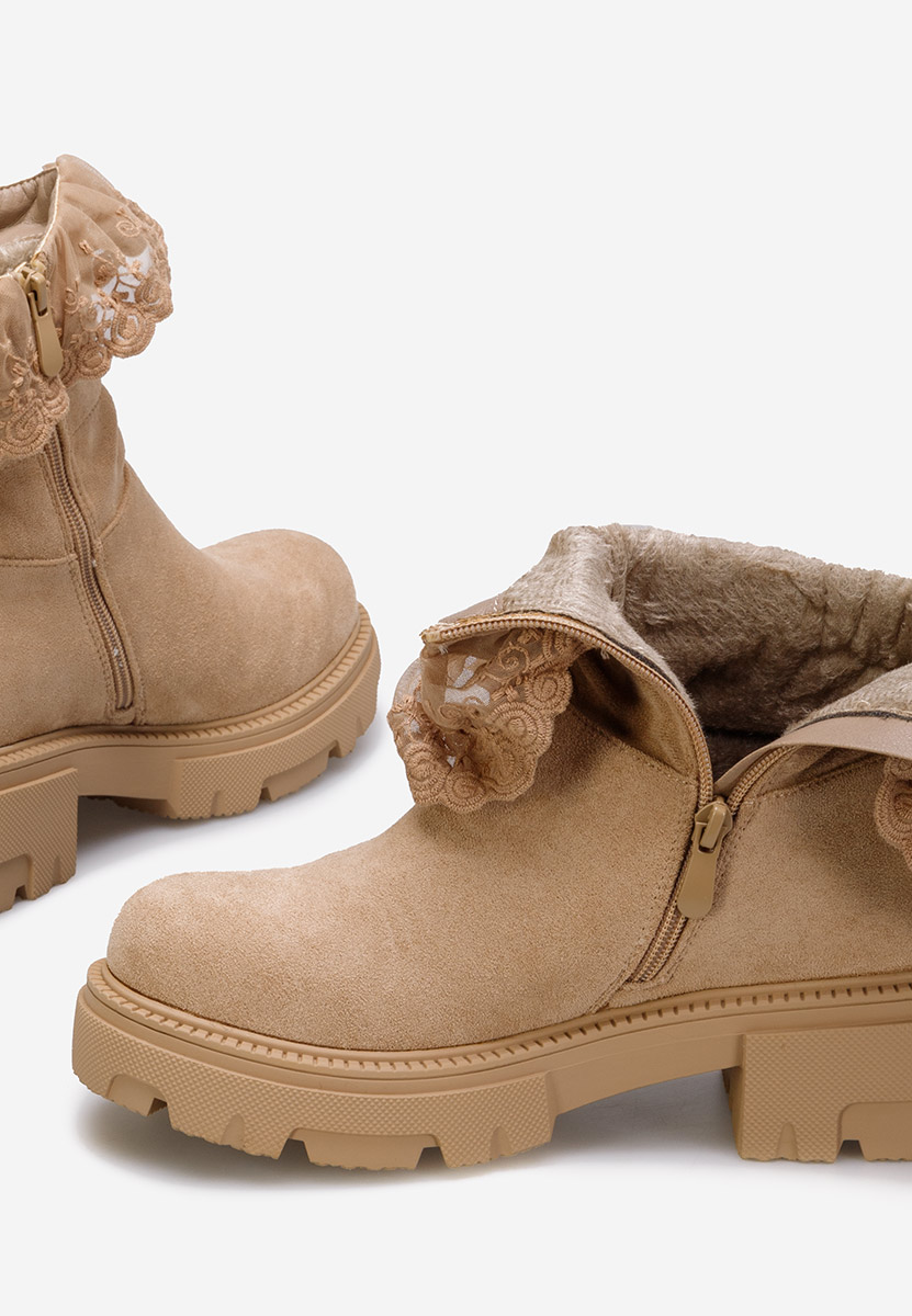 Khaki členkové čižmy Menaira