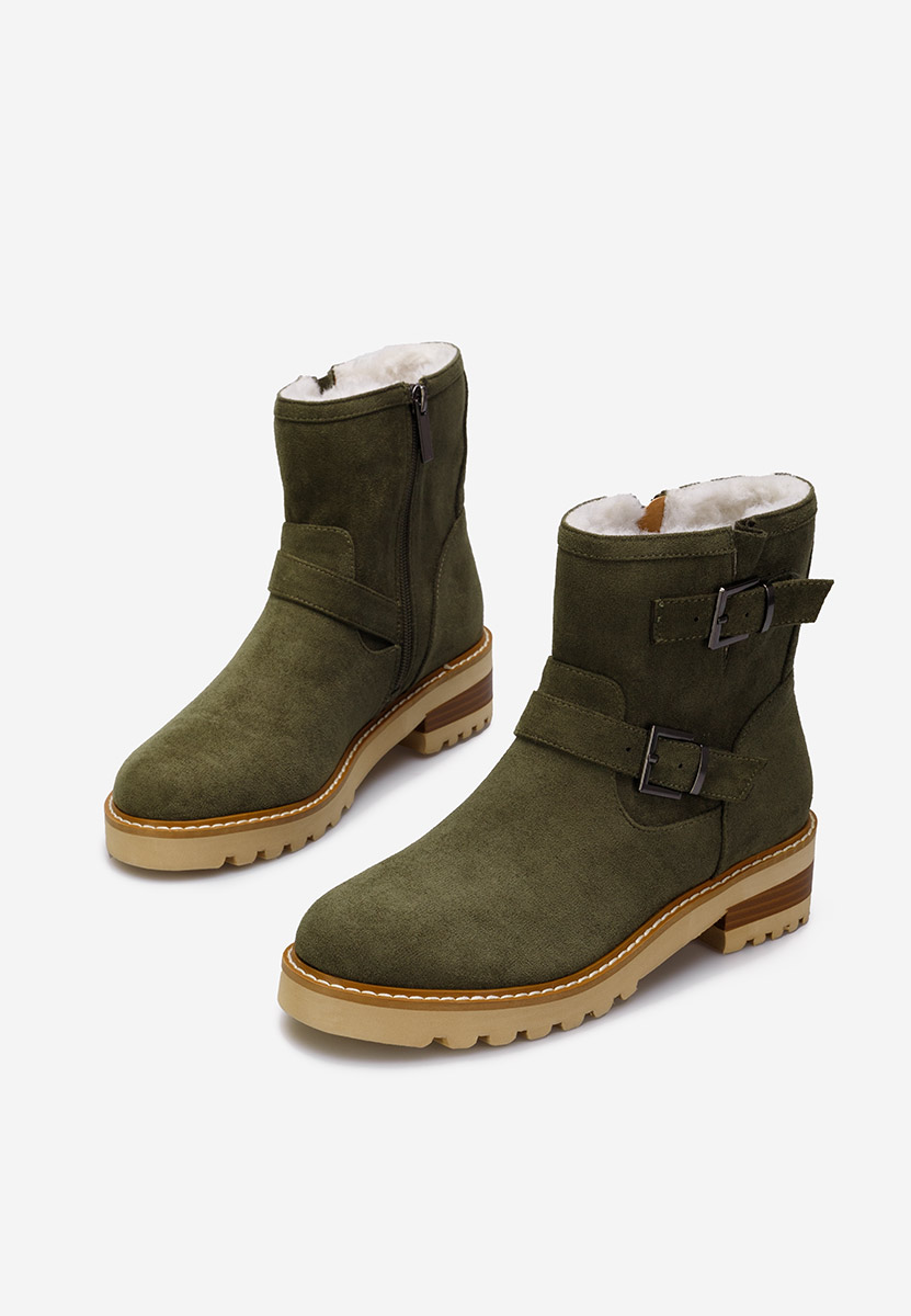 Zelené členkové čižmy Campana