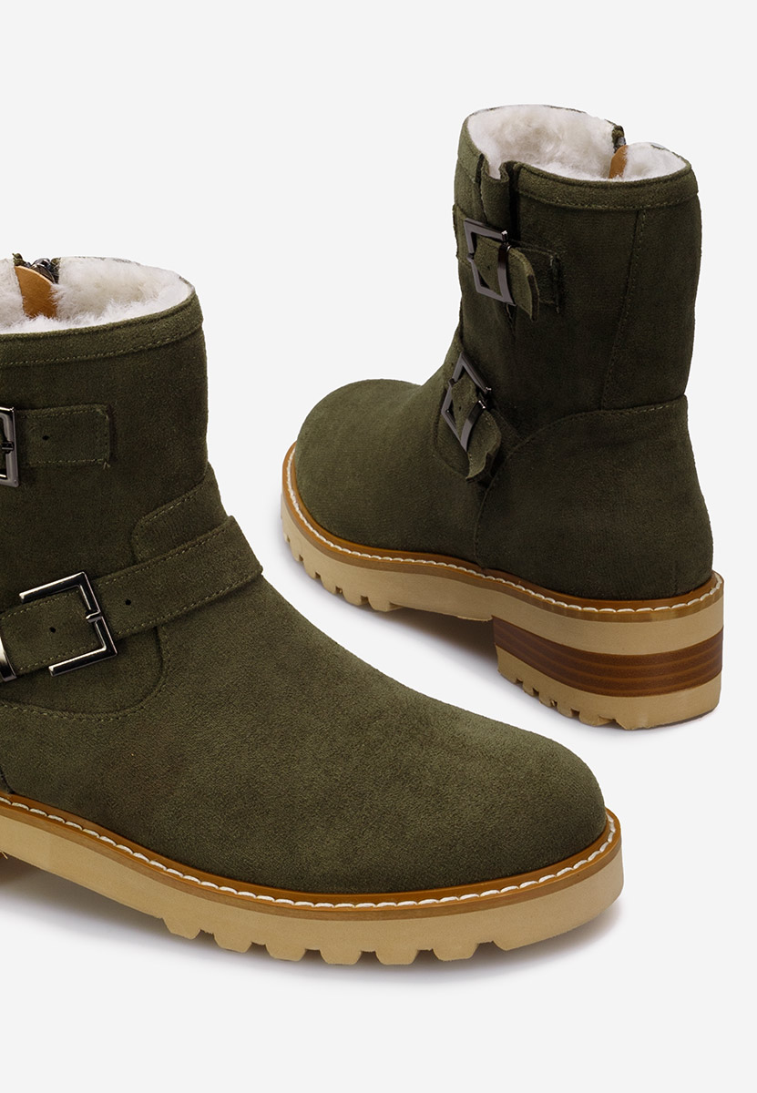 Zelené členkové čižmy Campana