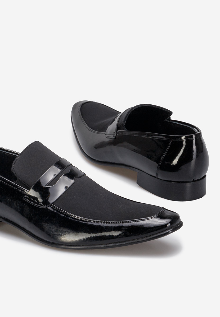 Čierne pánske spoločenské topánky Gudo