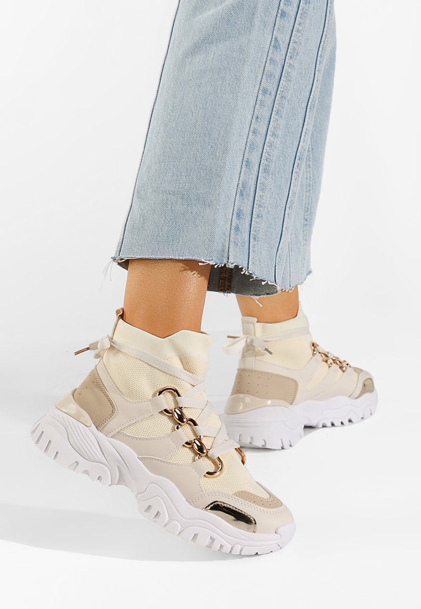 Béžové dámske sneakersy Sheridan