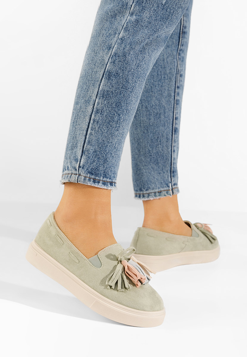 Zelené dámske espadrilky Graziela